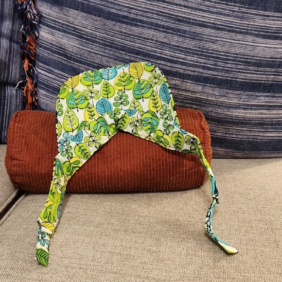 Vera Bradley Leafy Green and Blue Visor - Picture 4 of 5